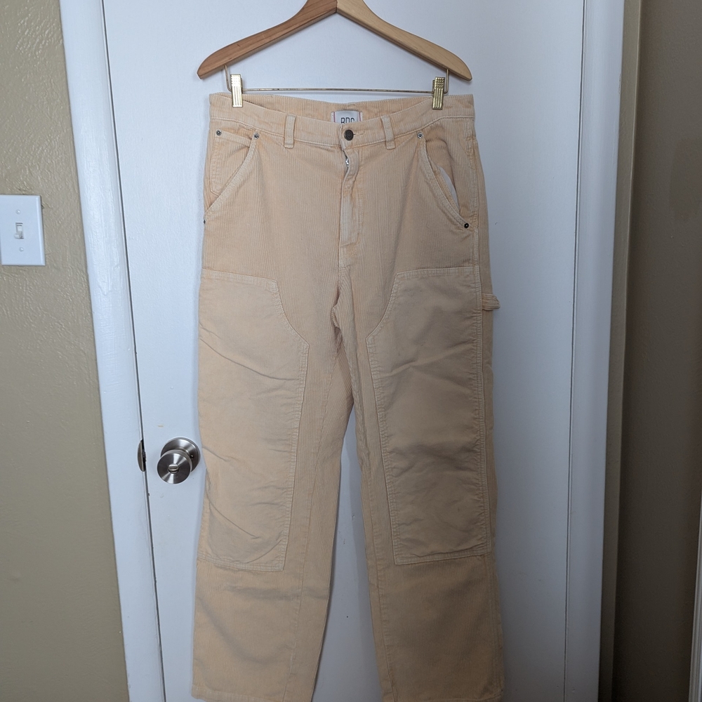 BDG Women's Light Beige Corduroy Carpenter Pants